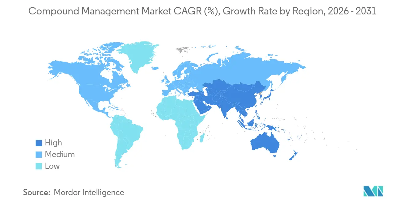 Compound Management Market CAGR (%), Growth Rate by Region