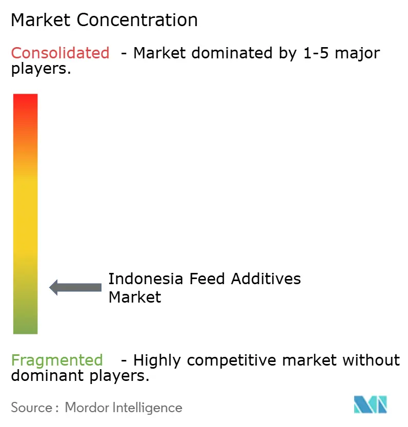 Indonesia Feed Additives Market Concentration