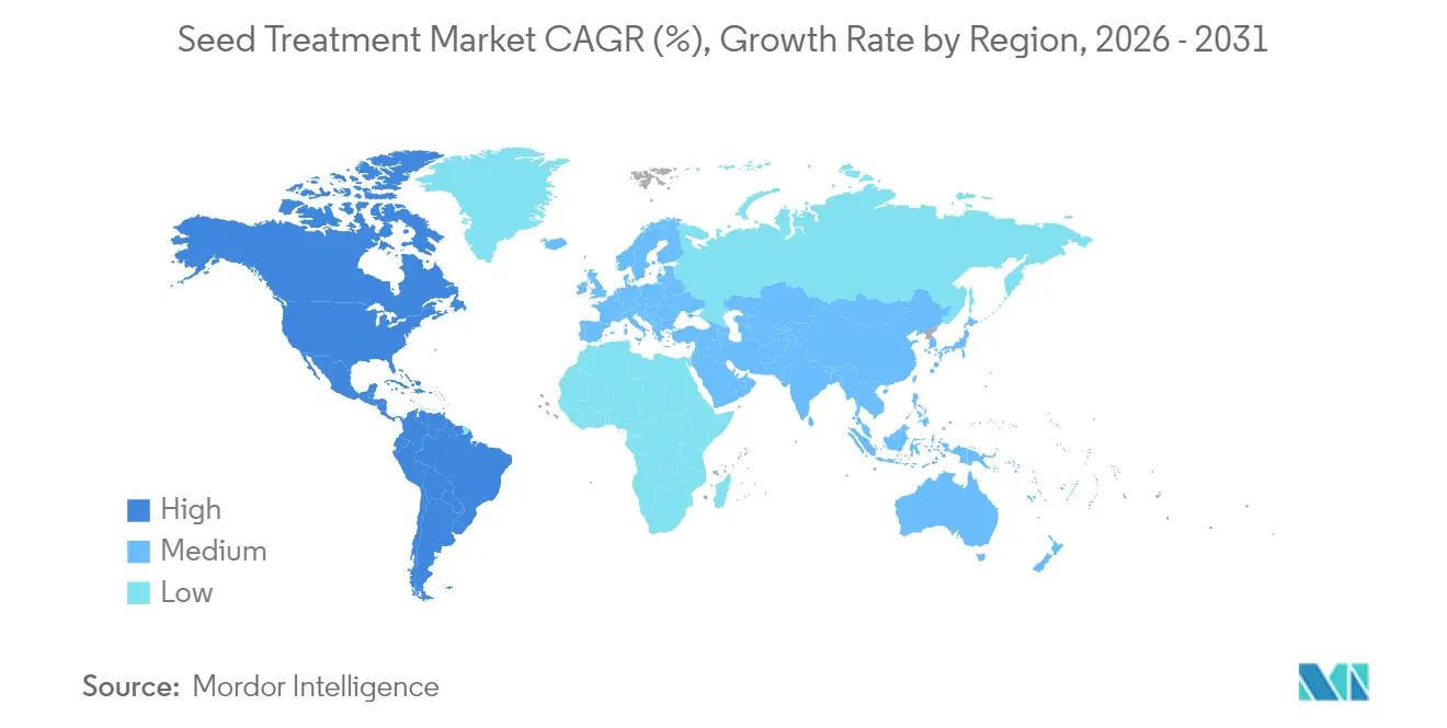Seed Treatment Market CAGR (%), Growth Rate by Region
